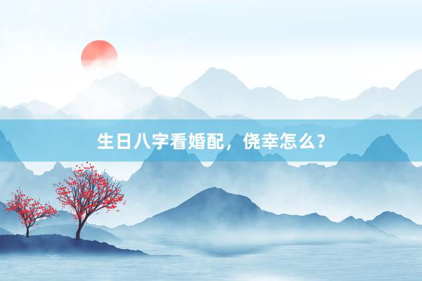 生日八字看婚配，侥幸怎么？